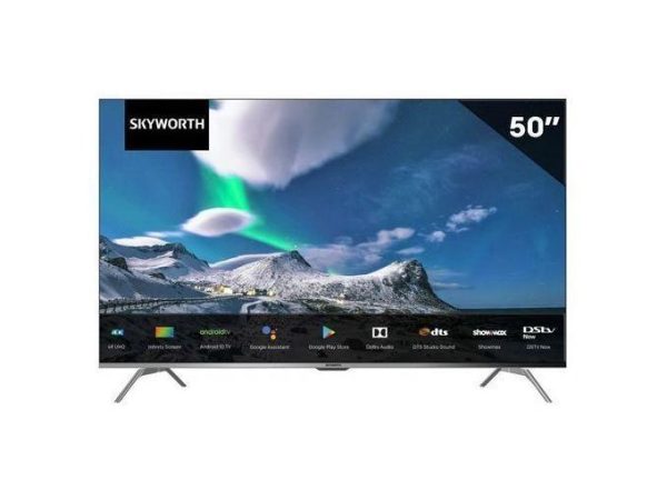 Skyworth 50G3A, 50-Inch 4K UHD Frameless Android Smart TV – Black