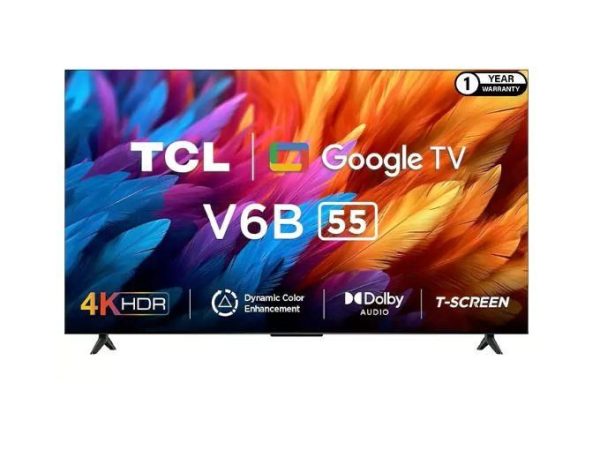 TCL 65 INCHES V6B 4K HDR Google TV – 65V6B (New 2025 Model)