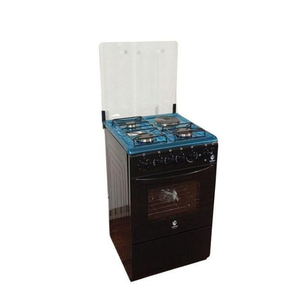 Euroken EURO55-3+1-E 50X55 BLACK STANDING COOKER WITH ELECTRIC OVEN